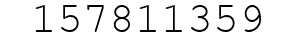 Number 157811359.