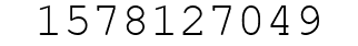 Number 1578127049.