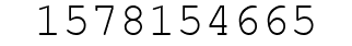 Number 1578154665.