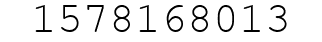 Number 1578168013.