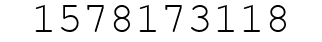 Number 1578173118.
