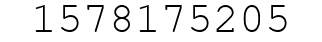 Number 1578175205.