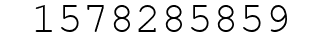 Number 1578285859.