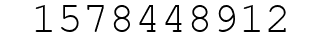 Number 1578448912.