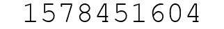 Number 1578451604.