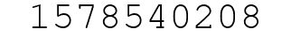 Number 1578540208.