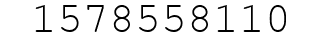 Number 1578558110.