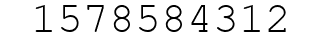 Number 1578584312.