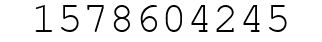 Number 1578604245.