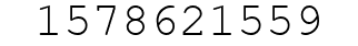 Number 1578621559.