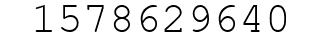 Number 1578629640.