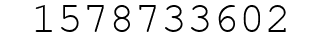 Number 1578733602.