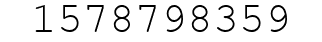 Number 1578798359.