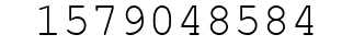 Number 1579048584.