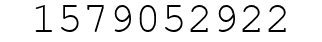 Number 1579052922.
