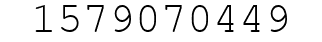 Number 1579070449.