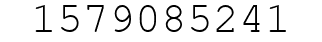 Number 1579085241.