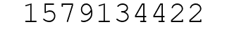 Number 1579134422.