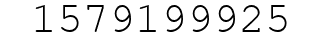 Number 1579199925.