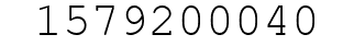 Number 1579200040.