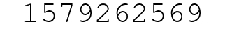 Number 1579262569.