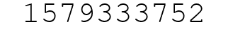 Number 1579333752.