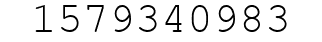 Number 1579340983.