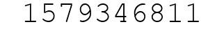 Number 1579346811.