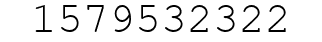 Number 1579532322.