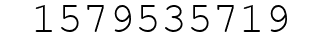 Number 1579535719.