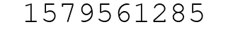 Number 1579561285.
