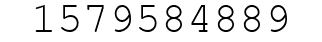 Number 1579584889.