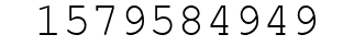 Number 1579584949.