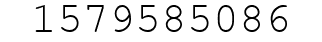 Number 1579585086.