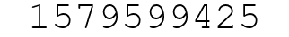 Number 1579599425.