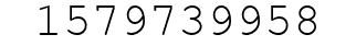 Number 1579739958.