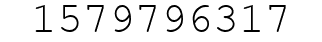 Number 1579796317.
