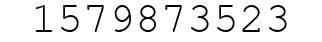 Number 1579873523.