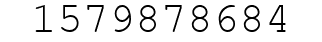 Number 1579878684.
