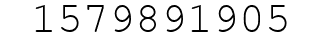 Number 1579891905.