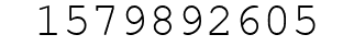 Number 1579892605.