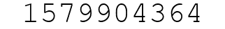 Number 1579904364.