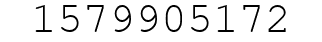 Number 1579905172.