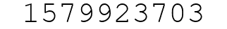 Number 1579923703.