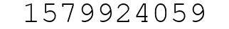 Number 1579924059.