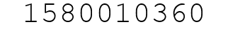 Number 1580010360.