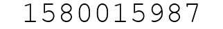 Number 1580015987.