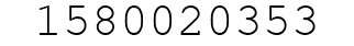 Number 1580020353.