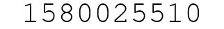Number 1580025510.