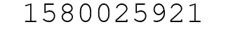 Number 1580025921.
